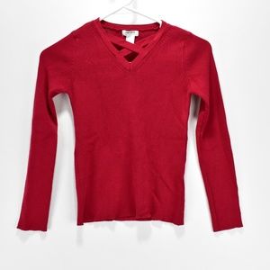 Girls Forever 21 Long Sleeve Red Sweater 11/12